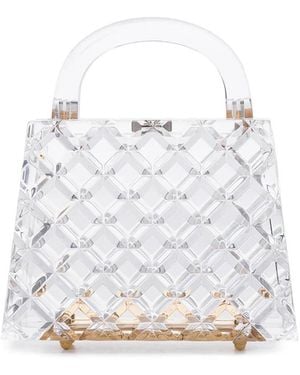 L'afshar Borsa Tote Eva Mini - Bianco