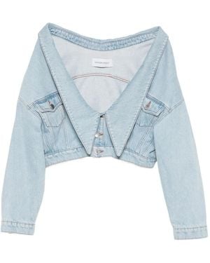 Viktor & Rolf Collared Denim Jacket - Blue