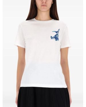 Paul Smith T-Shirt mit Hasen-Print - Weiß