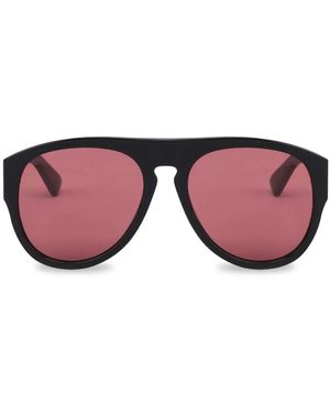 Moschino Eyewear パイロット サングラス - ブラウン