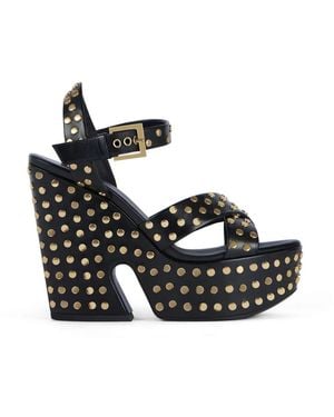 Givenchy Stud-Embellished Platform Sandals - Metallic