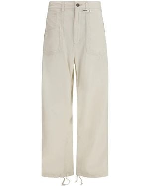 Maison Mihara Yasuhiro Belt-Loop Pocket Trousers - White