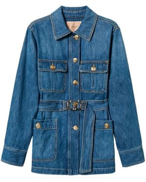 Twinset Safari Jeansjacke - Blau
