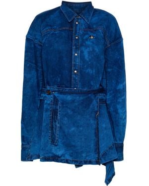 Vivienne Westwood Meghan Faded Mini Dress - Blue