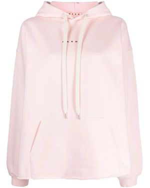 Marni Felpa Con Cappuccio - Rosa
