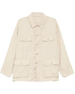 Kaptain Sunshine Flap Pockets Jacket - Natural
