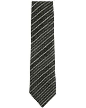 ZEGNA Dot-pattern Tie - ホワイト