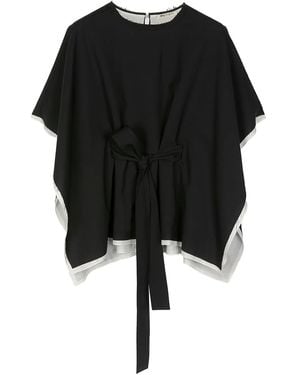 Ports 1961 バイカラーケープ - ブラック