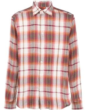 Barena Plaid-Check Pattern Shirt - Red