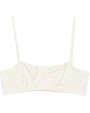 TOTEME Adjustable-Strap Bikini Top - White