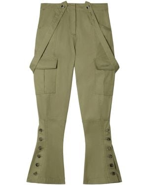 Off-White c/o Virgil Abloh Flared Cargo Trousers - Green