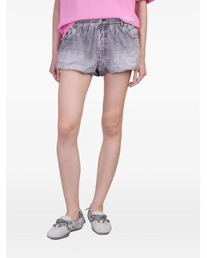 Acne Studios Pantalones Vaqueros Cortos Con Dobladillo Balloon - Multicolor