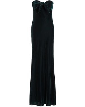 Ralph Lauren Bow-Detail Strapless Maxi Dress - Black