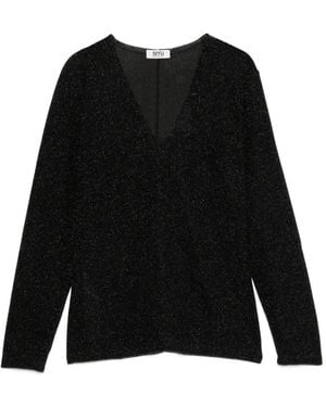 Siyu V-Neck Long-Sleeve T-Shirt - Nero