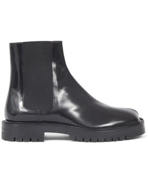 Maison Margiela Tabi レザーブーツ - ブラック