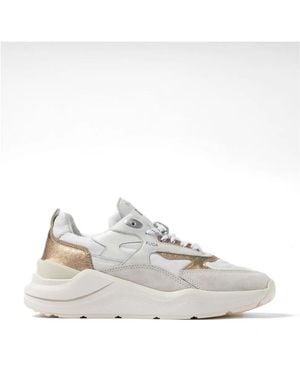 Date Fuga Paneled Sneakers - White