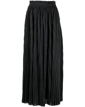 Ulla Johnson Elasticated-Waist Pleated Skirt - Black
