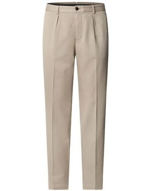 Hackett Sloane Pleated Trousers - Natural