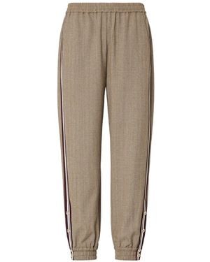 Liu Jo Jogging Pants With Side Tape - Natural