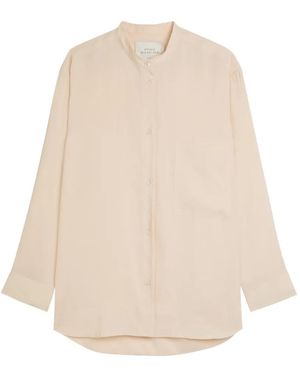 Studio Nicholson Collarless Shirt - Natural