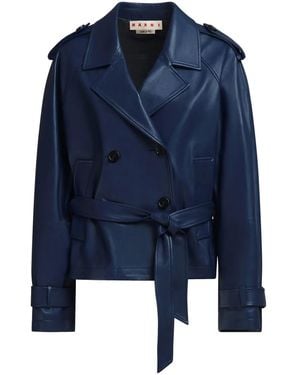 Marni Double-Breasted Jacket - Blue