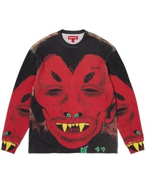Supreme Sweat Mike Kelley À Imprimé Graphique - Red