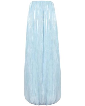 A.M.G Balloon Maxi Dress - Blue