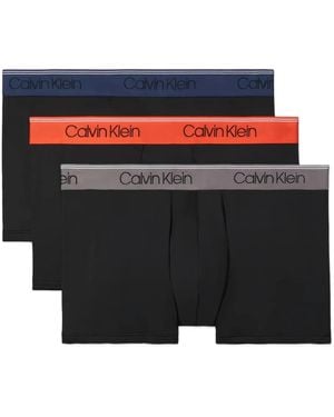 Calvin Klein Logo Boxers (Set Of Three) - Blue