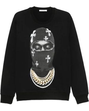 ih nom uh nit Graphic-Print Jumper - Black