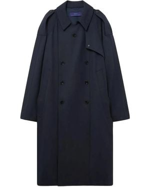 Paltò Trench Luca À Boutonnière Croisée - Blue