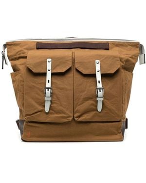 Ally Capellino Frank Waxed Cotton Backpack - Brown