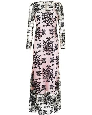 Macgraw Robe Cavalleri Brodée De Sequins - Blanc