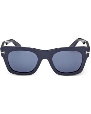 Tom Ford Eckige Sonnenbrille - Blau