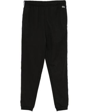 Lacoste Pantalon De Jogging À Bande Logo - Noir