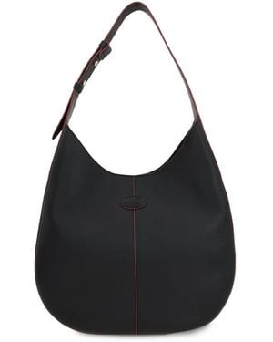 Tod's Di Bag Small Leather Hobo Bag - Black