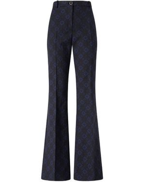 Pinko Geometric-Print Pants - Blue