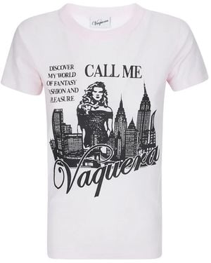 VAQUERA T-Shirt Mit Grafischem Print - Weiß