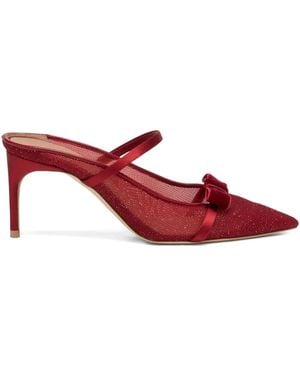 Malone Souliers 70Mm Aurora Heeled Mules - Red