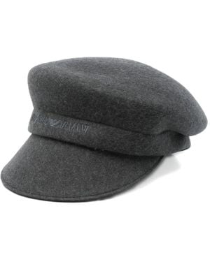 Emporio Armani Hat With Visor - Grey