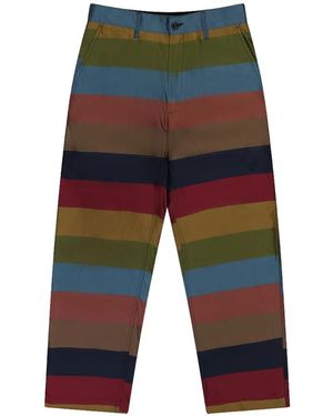 4SDESIGNS Everyday Striped Pants - White