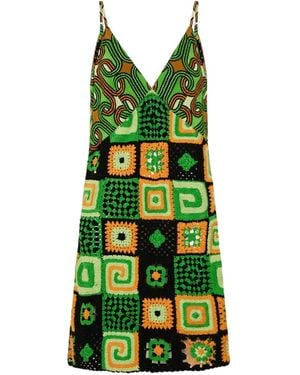 CAMILLA Good Vibes Generation Mini-Jurk - Groen