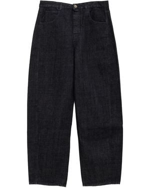 Jacquemus Le De-Nimes Jeans mit Knopfverschluss - Blau