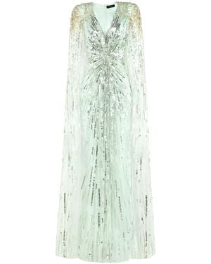 Jenny Packham Vestido de fiesta Gold Rush con lentejuelas - Verde