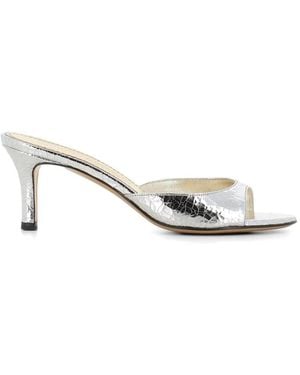 Antonio Barbato Maestri Veneziani Open-Toe Leather Mules - White