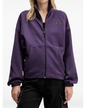 adidas Z.N.E. Logo-Print Sweatshirt - Purple