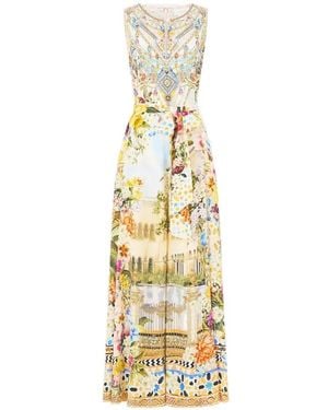 CAMILLA Flared-Leg Jumpsuit - Metallic