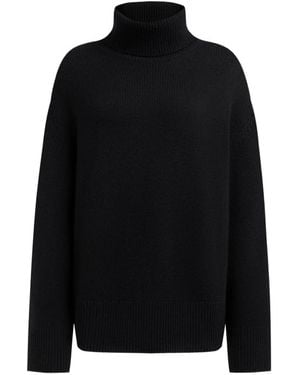 12 STOREEZ Merino Turtleneck Jumper - Black