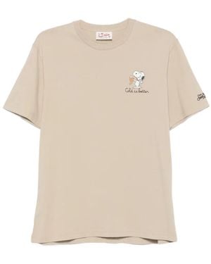 MC2 Saint Barth X Peanuts Portofino Graphic-Print T-Shirt - Natural