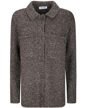 ELY ELY Candice Button-Up Cardigan - Gray