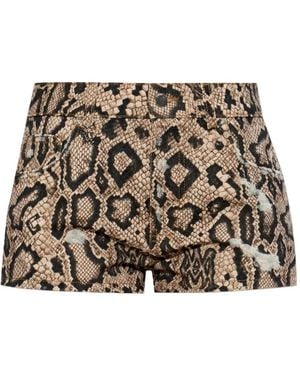 Amiri Shorts Mit Animal-Print - Natur